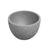 Concrete mini washbasin bowl round