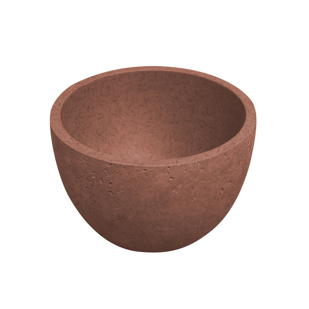 Concrete mini washbasin bowl round