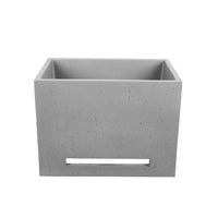 Concrete mini washbasin with towel rail