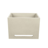 Concrete mini washbasin with towel rail