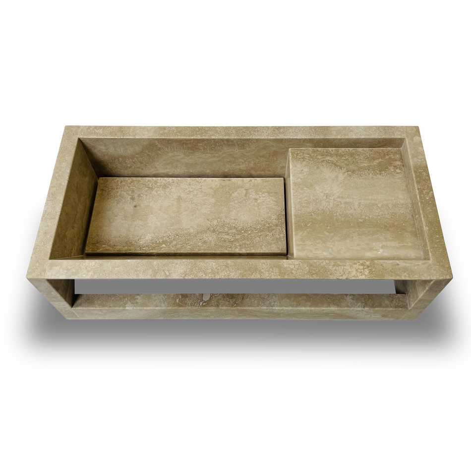 Hangover mini washbasin Travertine Onda